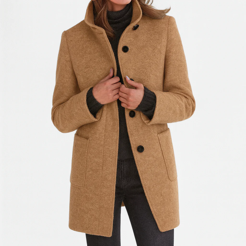 Cecily | Chic and Cozy Coat with a Luxurious High Collar