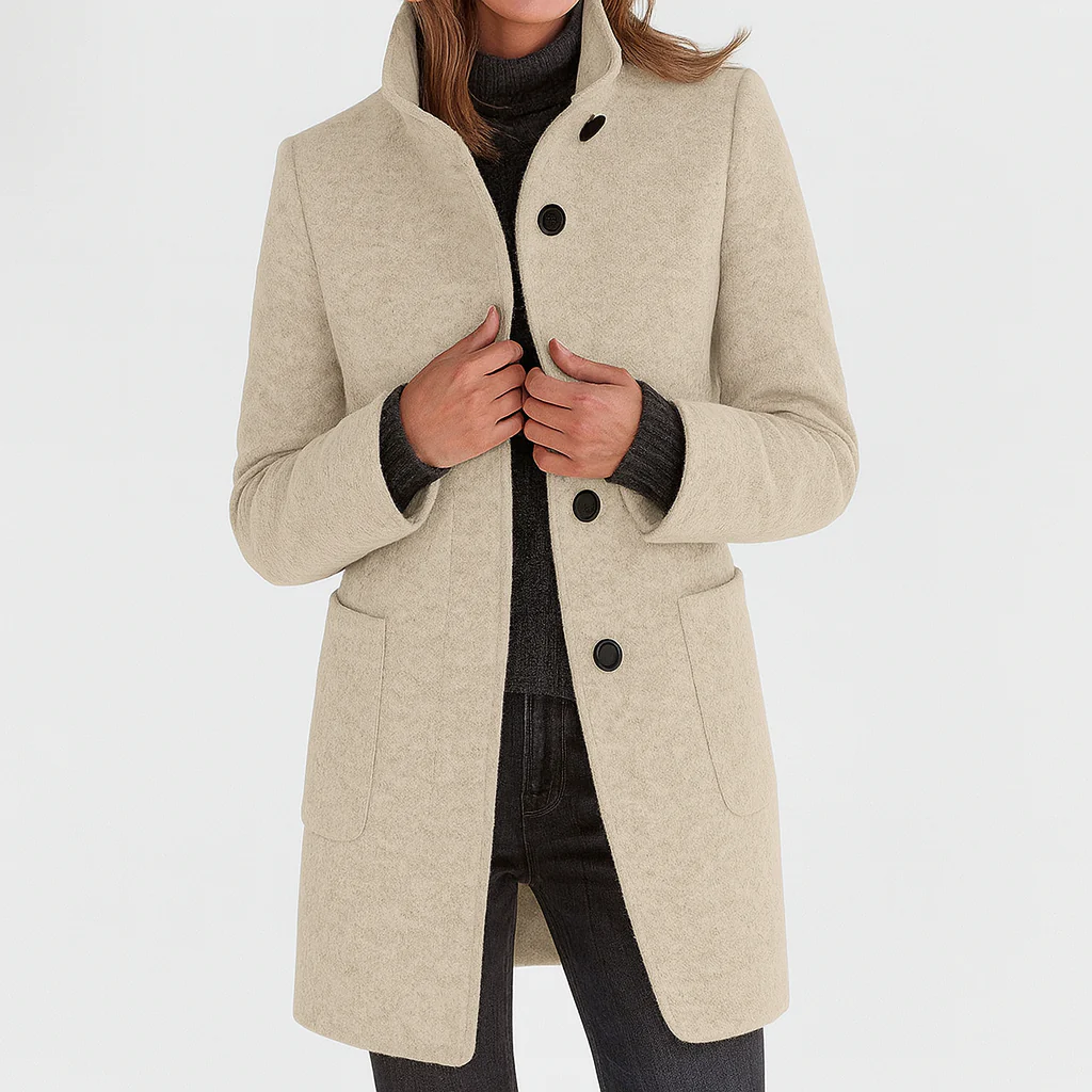 Cecily | Chic and Cozy Coat with a Luxurious High Collar