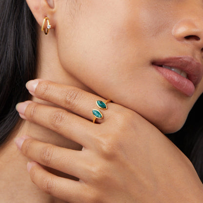 Luxe - Green Wrap Ring
