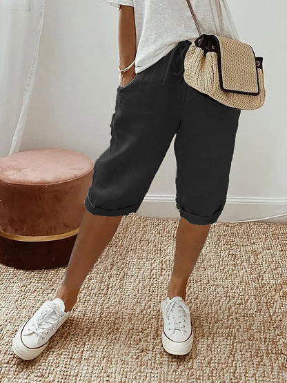 LUI™ – LIGHT COTTON-LINEN SHORTS