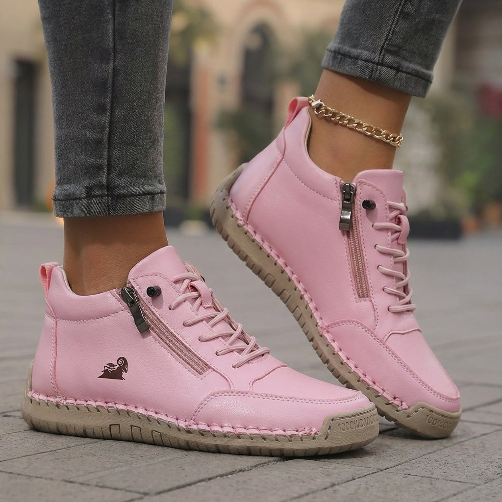 Flora Zip-Up Comfort Orthopedic Shoes
