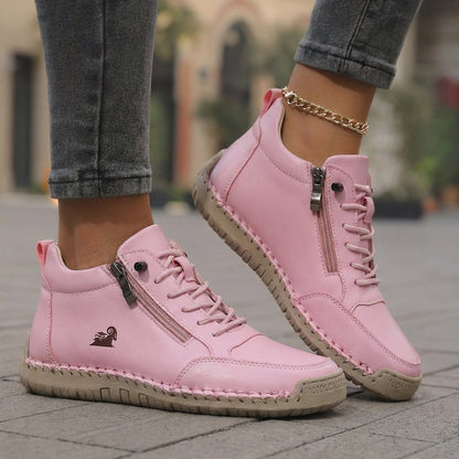 Flora Zip-Up Comfort Orthopedic Shoes