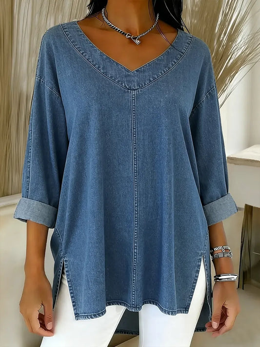 Lucy | Chic Denim Blouse
