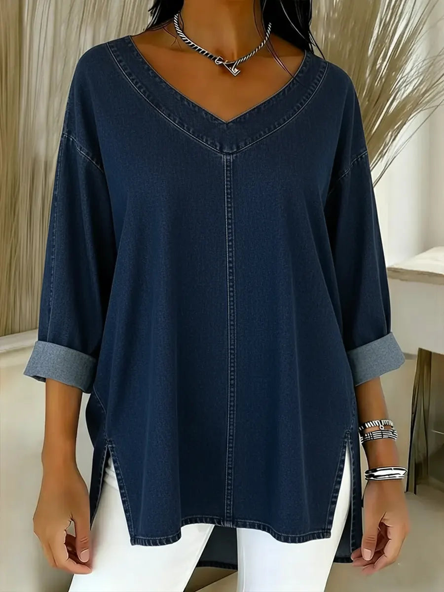 Lucy | Chic Denim Blouse