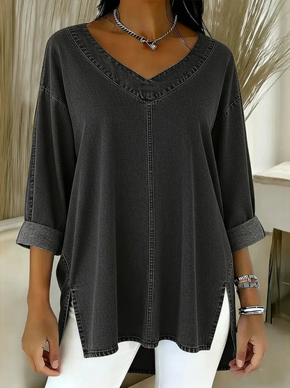Lucy | Chic Denim Blouse