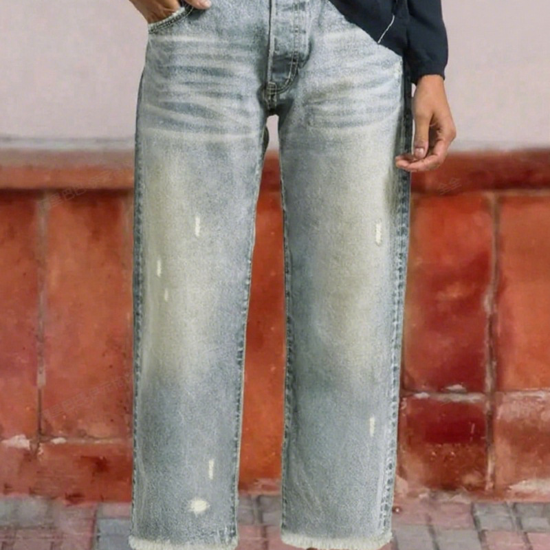 Joyce - Women's Retro Short Straight Leg Jeans