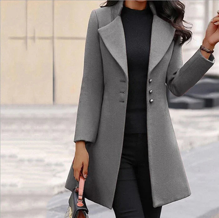 Clara | Stylish Button-Closure Trench Coat