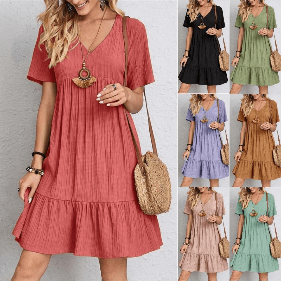 Aurelia Classic V-Neck Slim Shaping Dress