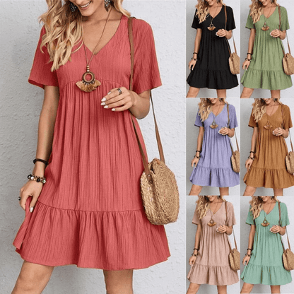Aurelia Classic V-Neck Slim Shaping Dress