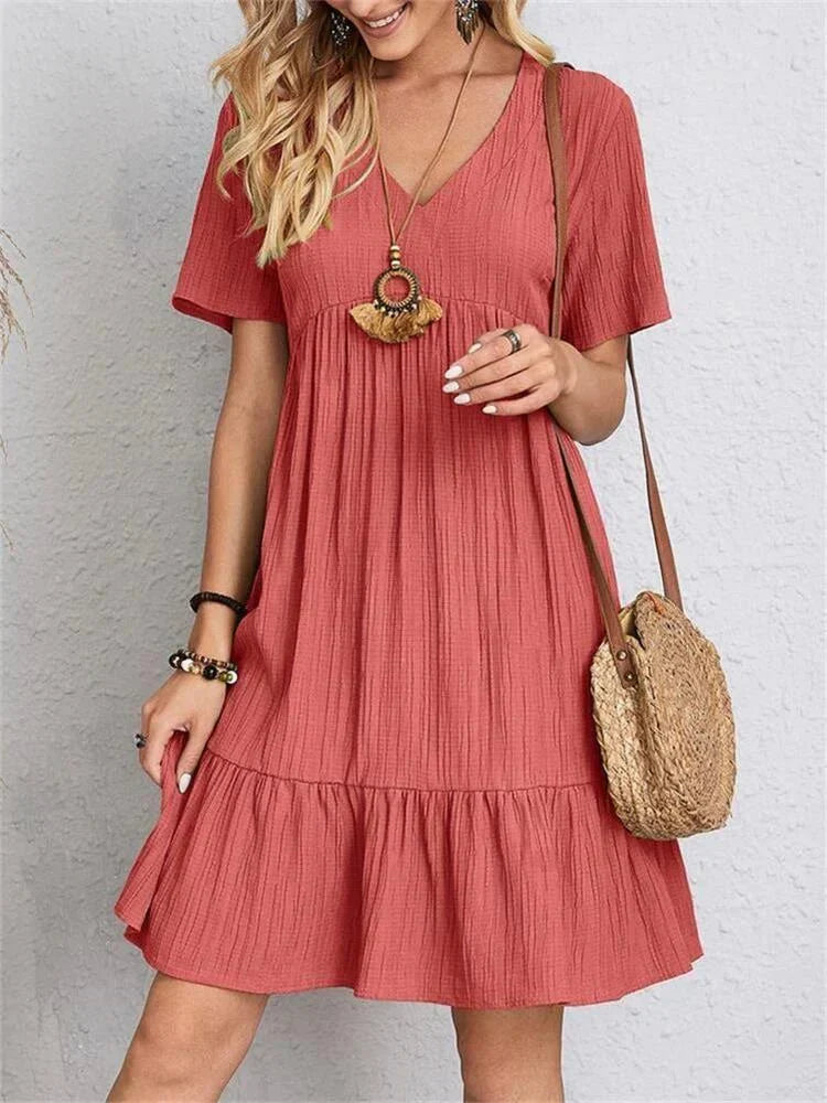 Aurelia Classic V-Neck Slim Shaping Dress
