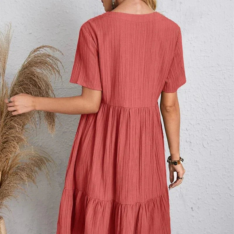 Aurelia Classic V-Neck Slim Shaping Dress