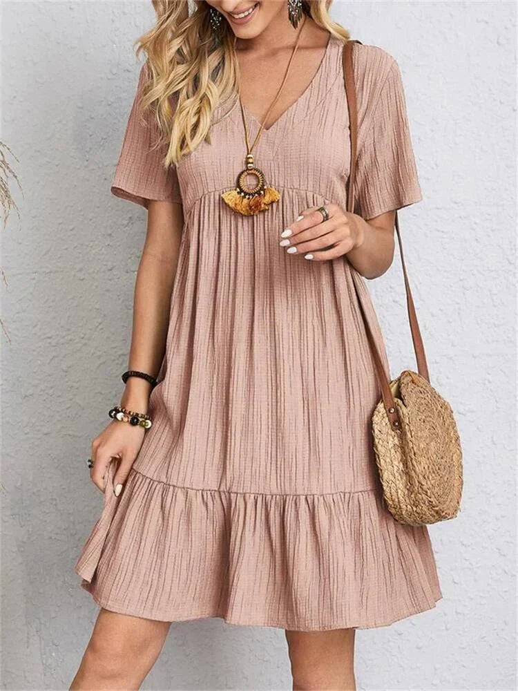 Aurelia Classic V-Neck Slim Shaping Dress