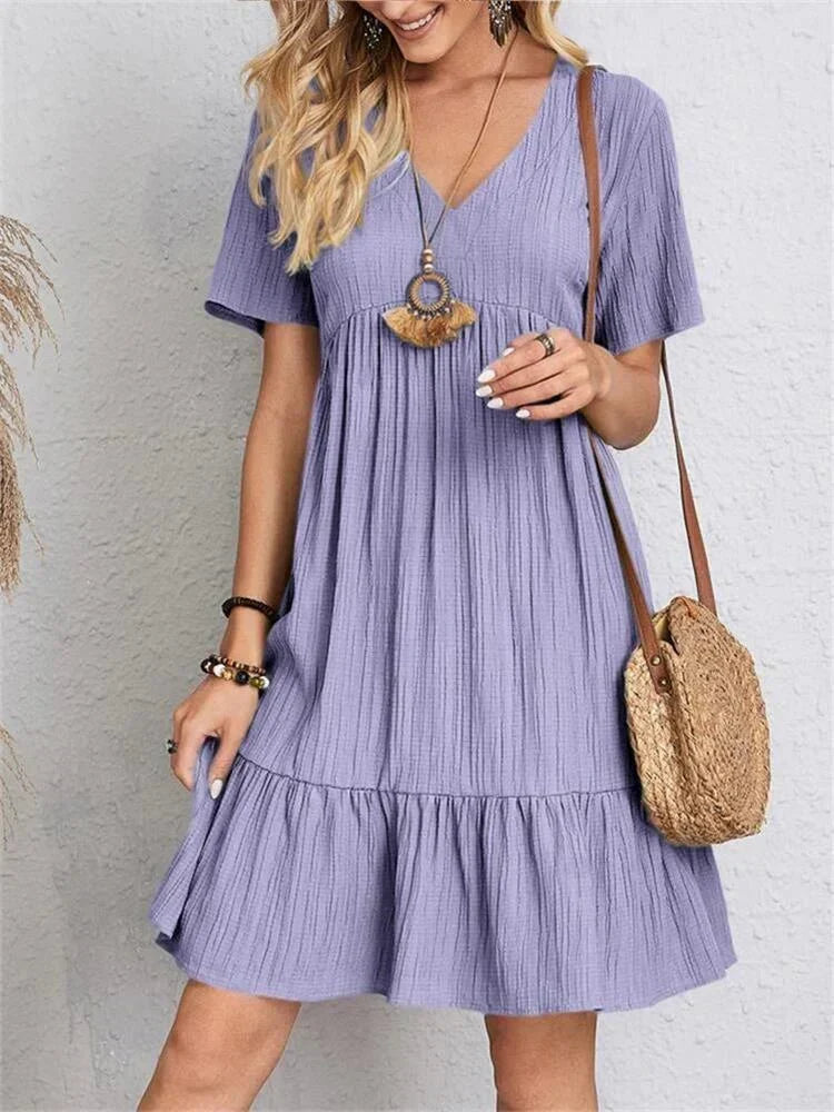 Aurelia Classic V-Neck Slim Shaping Dress