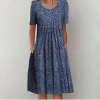 Blue with polka dots